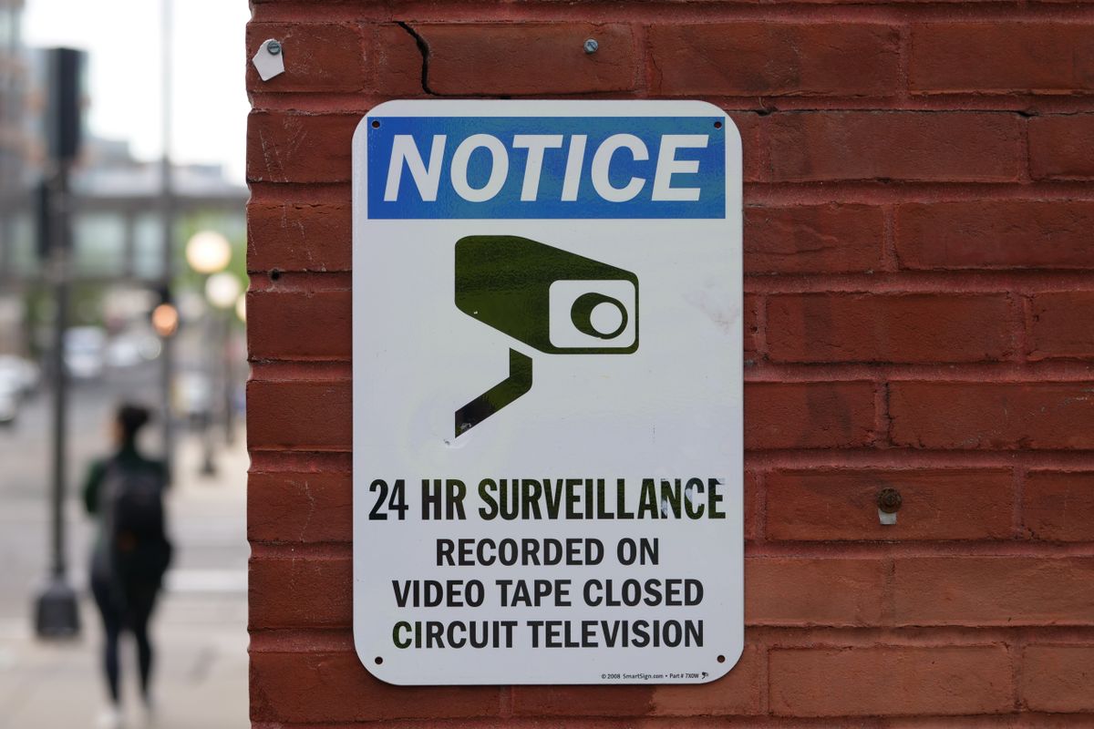 Aviso de vigilancia para cámaras de seguridad