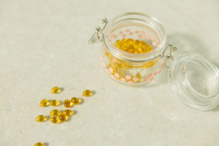 Cápsulas de vitamina D para salud