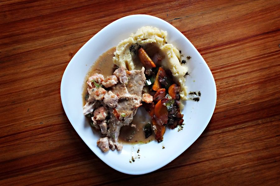 plato nutritivo carne verduras 2 Plato nutritivo de carne y verduras