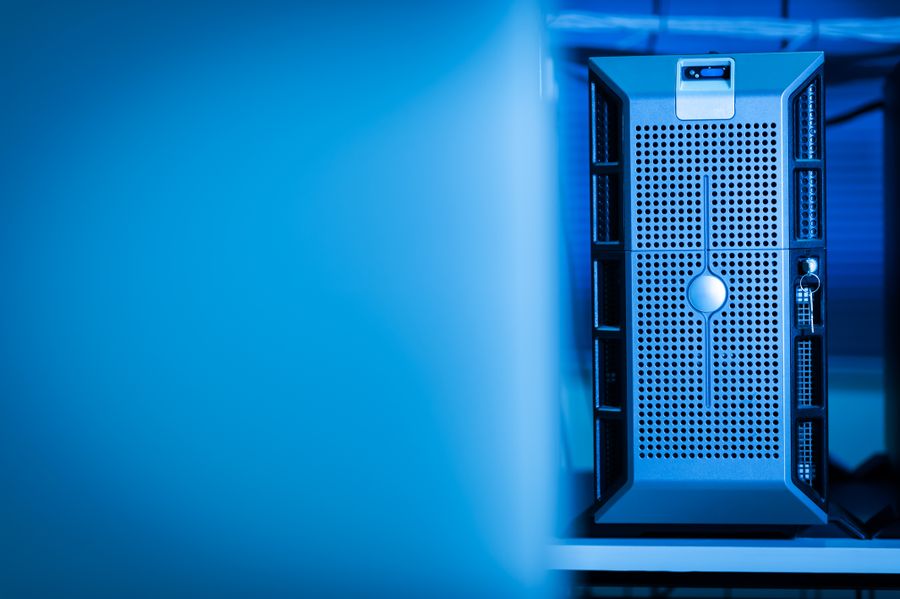 Servidor moderno en centro de datos para almacenamiento en la nube