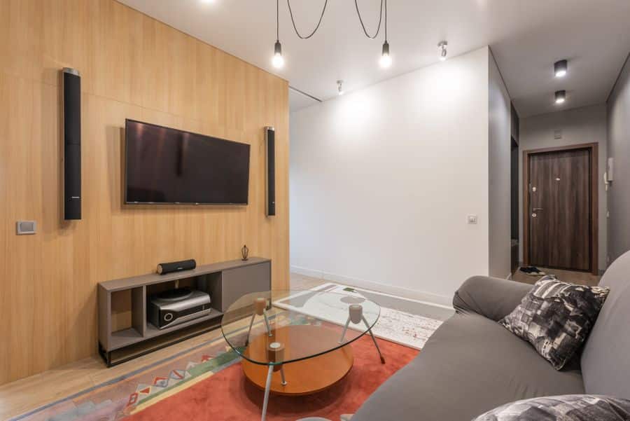 interior apartamento moderno mobiliario 2 Interior de apartamento moderno con mobiliario minimalista